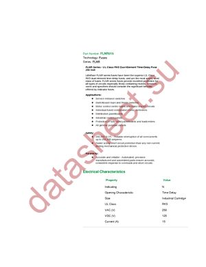 FLN-R 15 datasheet  